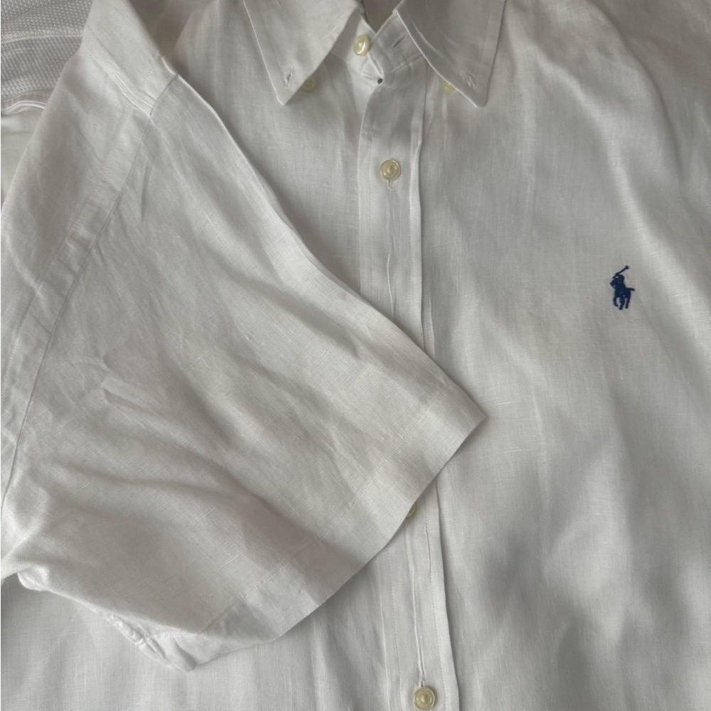 Polo Ralph Lauren White Linen Shirt